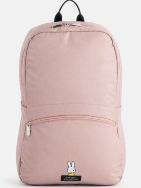 Miffy Rabbit Pink Foldable Backpack Lightweight Travel School Bag Packable Daypa